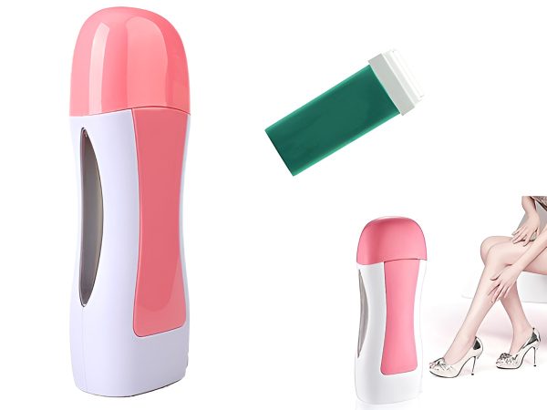 3 In 1 Depilatory Wax Heater Machine With Roll On Wax Refill And Waxing Strips